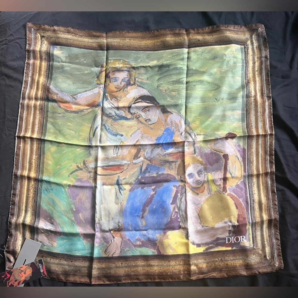 DIOR x Duncan Grant NWT men’s silk scarf summer 2023 - Picture 8 of 16